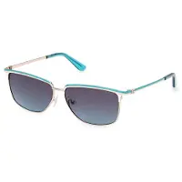 GUESS Gu00133 Woman Polarized Sunglasses Bleu Gradient Blue Femme