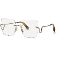 Roberto Cavalli Vrc077 Woman Glasses Doré Femme