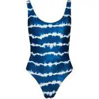 Superdry Code Tie Dye Swimsuit Bleu M Femme