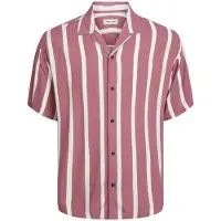 Jack & Jones Resort Short Sleeve Shirt Rose S Homme