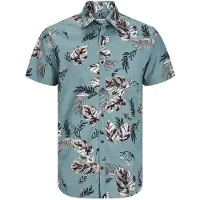 Jack & Jones Oshua Floral Short Sleeve Shirt Multicolore S Homme