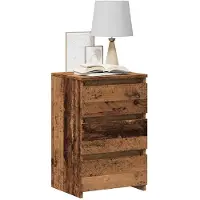 vidaXL Table de chevet vieux bois 40x35x62,5 cm bois d'ingénierie