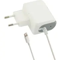 Contact Chargeur mural Lightning 1 A pour iPhone, blanc