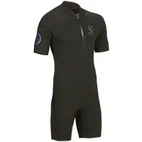 SCUBAPRO Oneflex F-zip Man 2.5 Mm Short Sleeve Shorty Noir M Homme