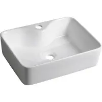 Hak Sapho Balena - Lavabo 480x370 mm, sans trop-plein, trou pour robinet, blanc BH7013
