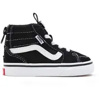 Vans Baskets Vans Toddler Filmore Hi Zip Suede Canvas Black White-Taille 25