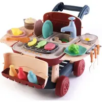 Robin Cool Kitchen Cart Marron +3 Years Enfants