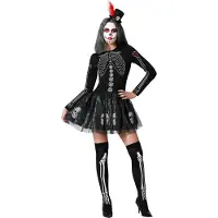 Atosa Skeleton Shine Costume Noir XS-S Enfants