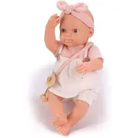 Giros In Box Dungarees Doll 32 Cm Rose Enfants