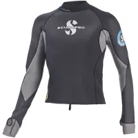 SCUBAPRO 1.5 Mm Everlex Long Sleeve Thermal T-shirt Gris 3XL Homme