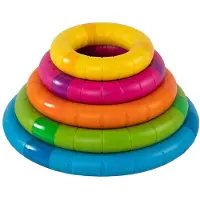 Fat Brain Toys Magnetic Stackable Rings Tinker Rings Multicolore Enfants