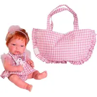MuÑecas Antonio Juan Nouveau-né Toneta Poupée Bébé Avec Sac Rose Rose One Size