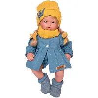 MuÑecas Guca Poupée Guca Ana, bleu, pour enfants de 3 à 6 ans. Poupée Guca Ana, bleu, pour enfants de 3 à 6 ans