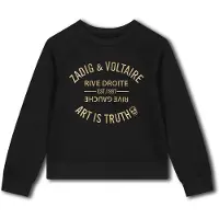 Zadig & Voltaire X60217 Sweatshirt Noir 8 Years Fille