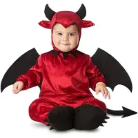 MOM Devil Baby Costume Rouge 12-24 Months Enfants