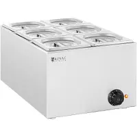 Royal Exposition Bain Marie - 640 W - 6 x GN 1/6 -