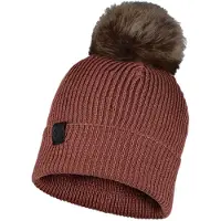 Buff Knitted Beanie Marron