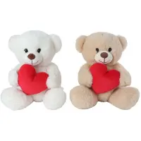 Van Manen Veenendaal Peluche Take Me Home - Ours avec cur, 21cm