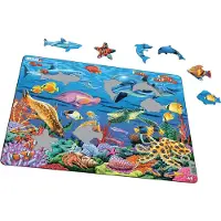 Larsen puzzle Maxi Koraalrif junior carton 35 pièces