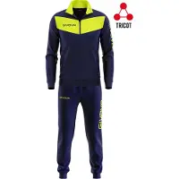 Givova Visa Fluo Tracksuit Jaune,Bleu 6-8 Years Enfants