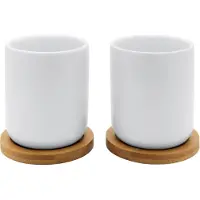 Bredemeijer Tasses de Thé Bredemeijer Silhouet Umea Wit (2-Pièces)