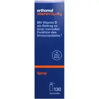 Orthomol VET Vitamine D3+K2 Spray - Complément alimentaire avec vitamine D3, vitamine K2 et extrait de gingembre - 130 vaporisations, 20 ml spray