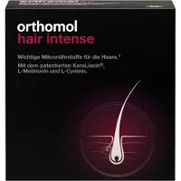 Orthomol VET Hair Intense - Micronutriments pour de beaux cheveux - avec biotine, cuivre et zinc, 90 portions journalières