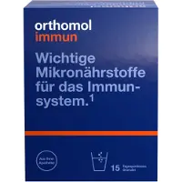 Orthomol VET Immun - Micronutriments pour le soutien du système immunitaire - Complément alimentaire avec vitamine C, vitamine D et zinc, 15 portions quotidiennes