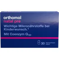 Orthomol VET Natal pre pour les femmes désirant un enfant - avec vitamine B12, acide folique et zinc - soutien de la fertilité, 30 portions journalières