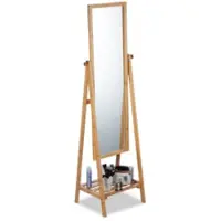 B2X Miroir sur pied en bambou
