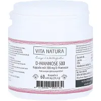 Vita Natura D-Mannose gélules 500mg, 60 pcs KAP