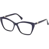 Max mara Lunettes de Vue MM5036 54/14/140 Shiny blue Front acetate WOMAN MM5036