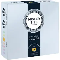 Mister Size Smooth Extra Fine Size 53 Condoms 36 Units Clair