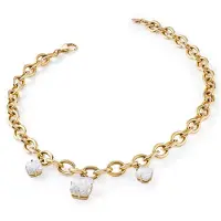 GUESS Flashing Lights Necklace Doré Femme