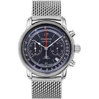 Zeppelin 8614M-3 LZ126 Los Angeles hommes en acier inoxydable bracelet milanais automatique