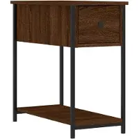 vidaXL Table de chevet chêne marron 30x60x60 cm bois d'ingénierie
