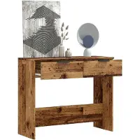 vidaXL Table console vieux bois 90x36x75 cm bois d'ingénierie