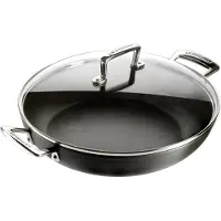 Le Creuset Casserole Le Creuset TNS Provençal Noir Mat avec Couvercle 28 cm