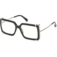 Max mara Lunettes de Vue MM5155-B 55/17/135 Shiny black Front acetate / metal WOMAN MM5155-B