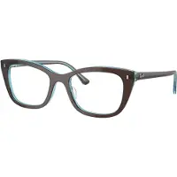 Ray-Ban Ray Ban monture plastique 5394 JOHN 2012 vitrée Havana plastique 1,5 durci, super miroirs