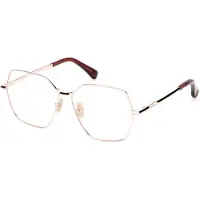 Max mara Lunettes de Vue MM5154 56/13/140 Shiny pink gold Front metal circle galvan WOMAN MM5154