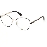 Max & Co Lunettes de Vue Max &amp;co MO5140 56/16/140 Shiny black Front metal circle galvan WOMAN MO5140