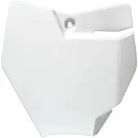 RTECH by MECPLAST Plaque d'immatriculation avant RACETECH blanche