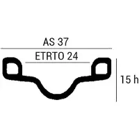 Mvtek R Rim Argenté 700-28´´ 36H