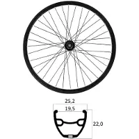 Mvtek E-bike 29´´ 6b Disc Tubeless Mtb Front Wheel Argenté 9 x 100 mm