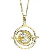 Carat Shop Harry Potter pendentif et collier plaqué or Retourneur de Temps, (Argent Sterling, 46 cm)