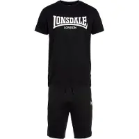 Lonsdale Survêtement noir / blanc