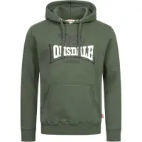 Lonsdale Sweat-shirt 'Thurning' kaki / vert foncé / noir / blanc