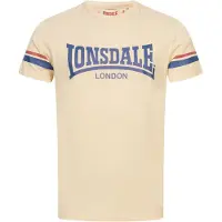 Lonsdale T-Shirt 'Creich' sable / gentiane / rouge