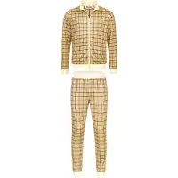 Lonsdale Survêtement 'Seabrook' marron / jaune / jaune pastel / noir